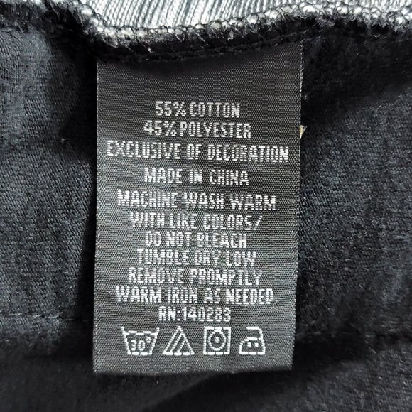 Beautiful Giant Hoodie Mens Large Heather Black Gray Pullover Sweatshirt - Picture 11 of 12